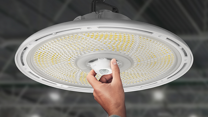 Close up of SensorSwitch TLS luminaire